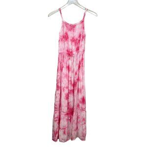 Cat & Jack | Pink Tie Dye Tie-Waist Maxi Dress